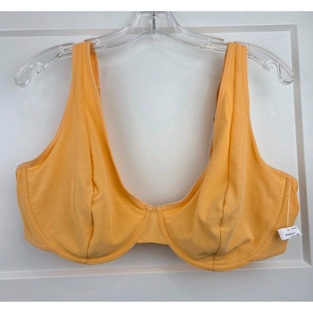 NWT Old Navy Women's Orange Full Coverage Plunge Underwire Mesh Bra 40DD